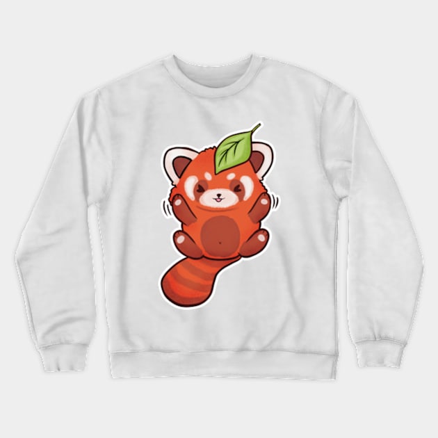 Red Panda Crewneck Sweatshirt by tigrecotone